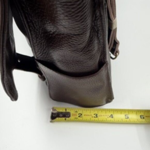 Vere Verto Brown Leather Backpack Bag New main image 4